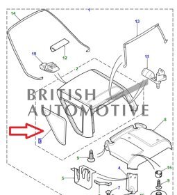CPB101691- levé sklo do hard top- VÝPRODEJ- zelené